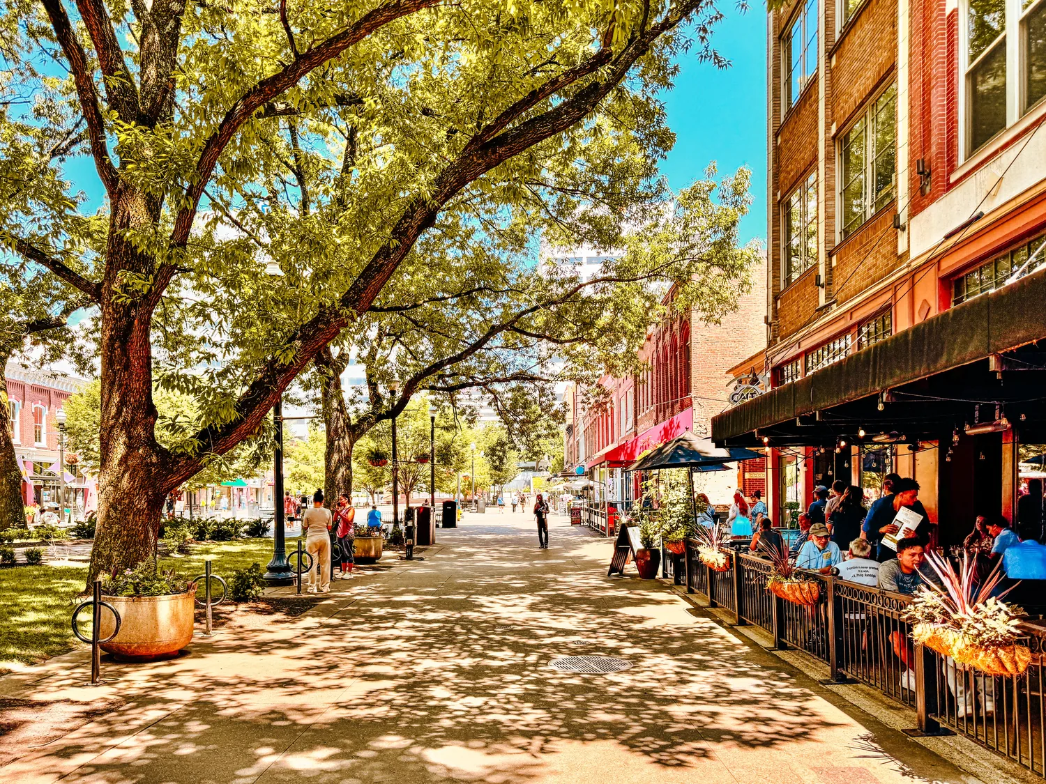 Downtown Knoxville Tennessee street scene